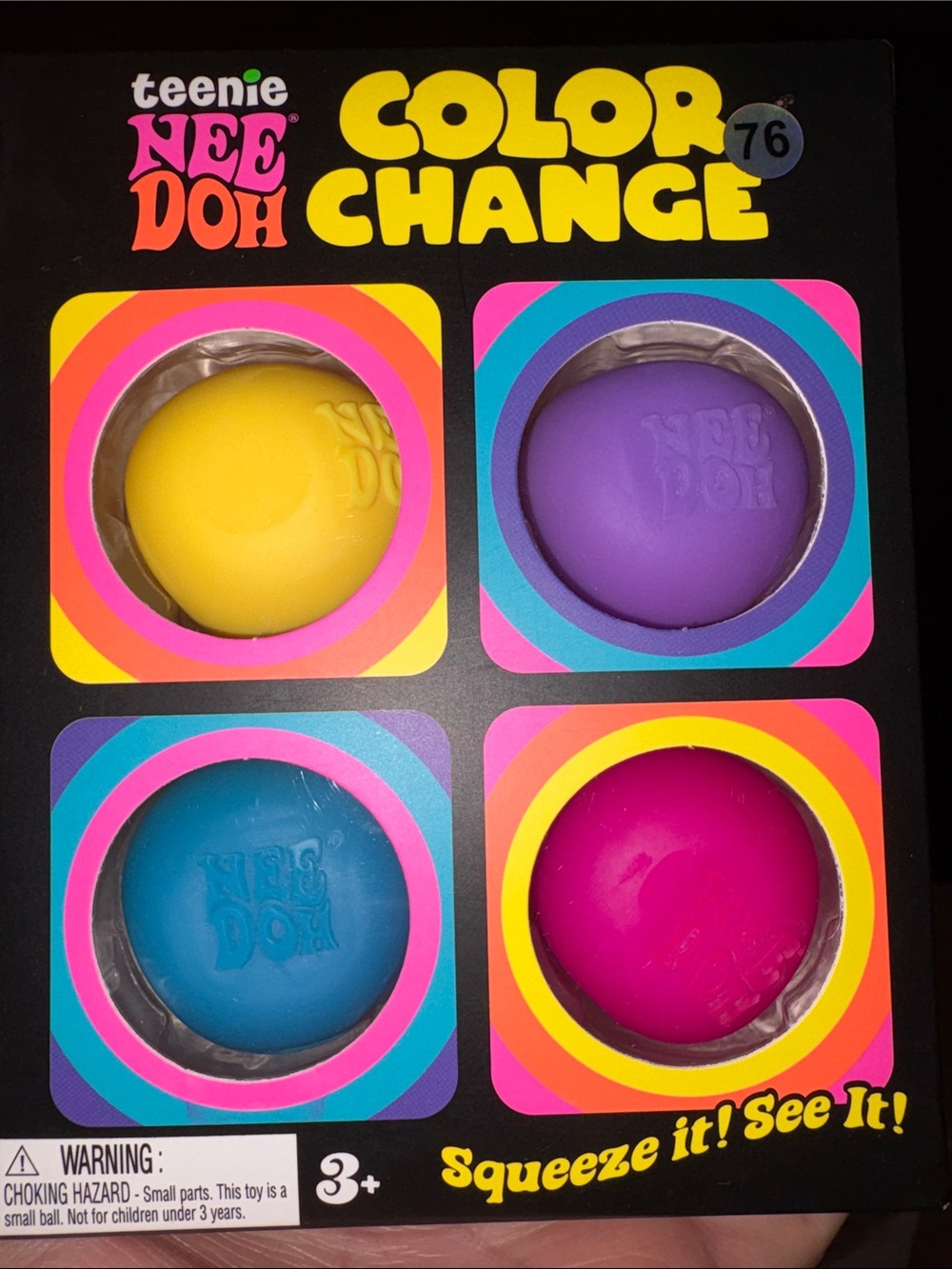 Color Change Sensory Balls - Yellow, Purple, Blue, Pink